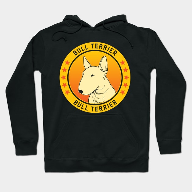 Bull Terrier Dog Portrait Hoodie by millersye